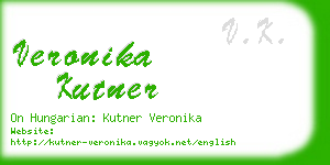 veronika kutner business card